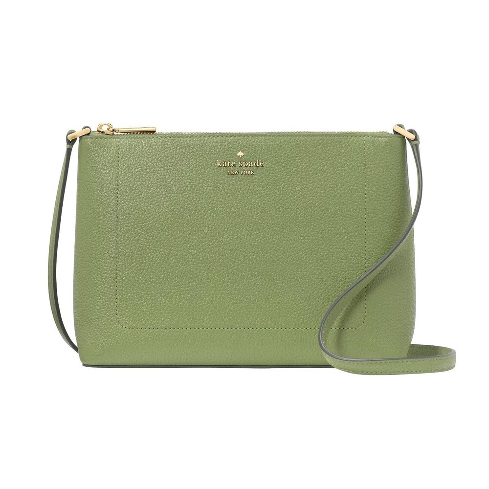 New Kate Spade Leila Crossbody Pebble Leather Cedar Stand - Picture 1 of 5
